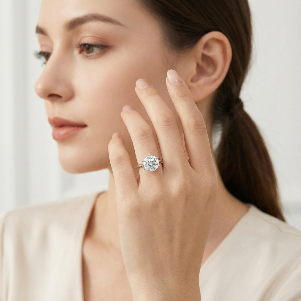 Pure Radiance 18K White Gold Lab-Grown Diamond Ring