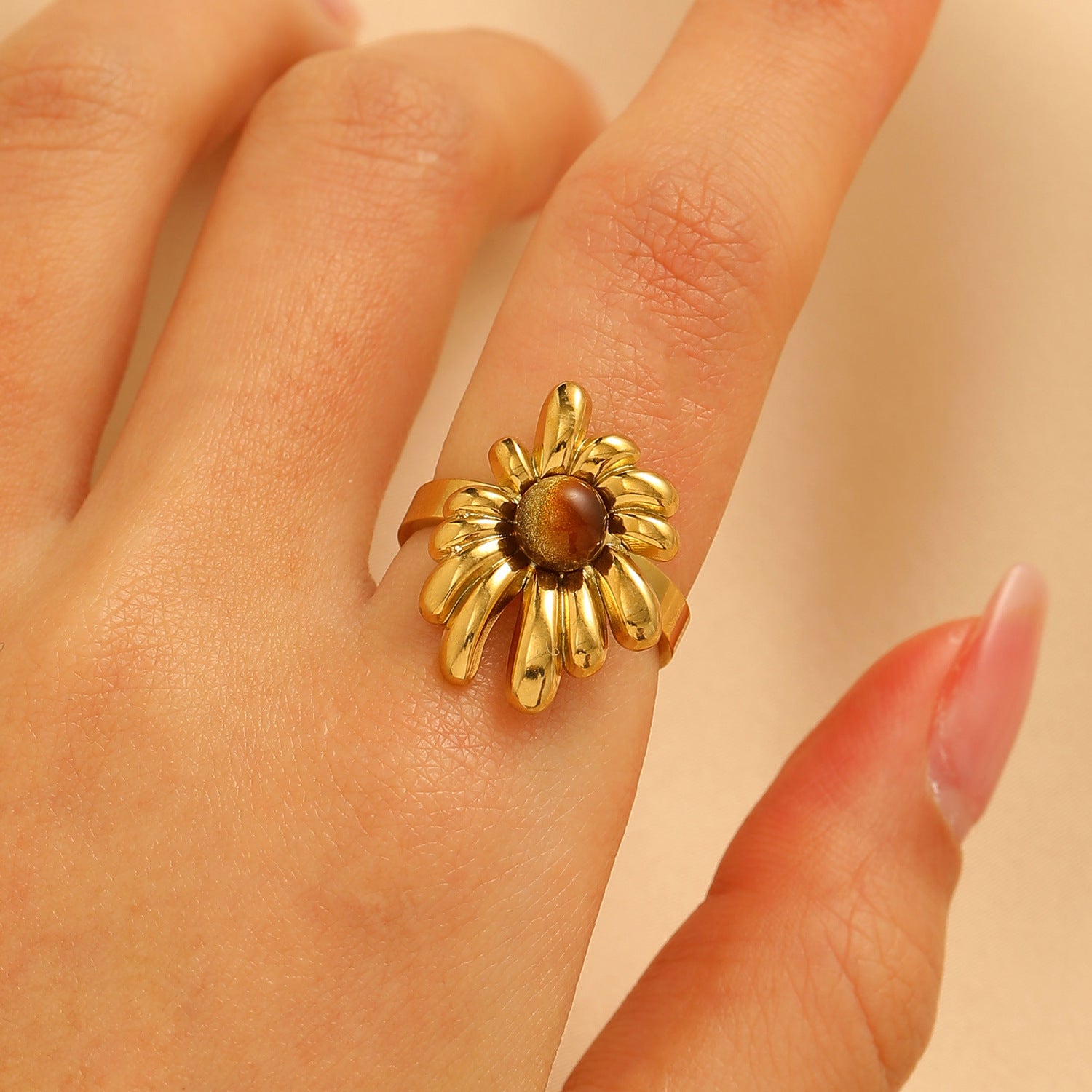 Vintage Boho Adjustable Open Ring