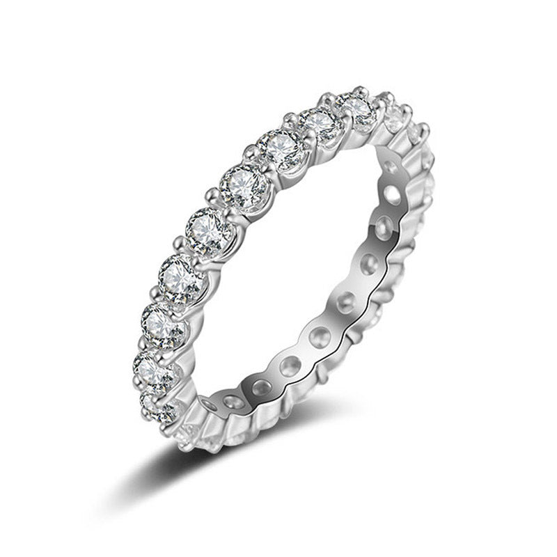 Sparkling Eternity Band Ring