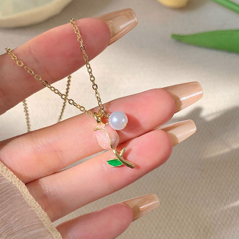 Pearl Flower Ear Jacket Earrings