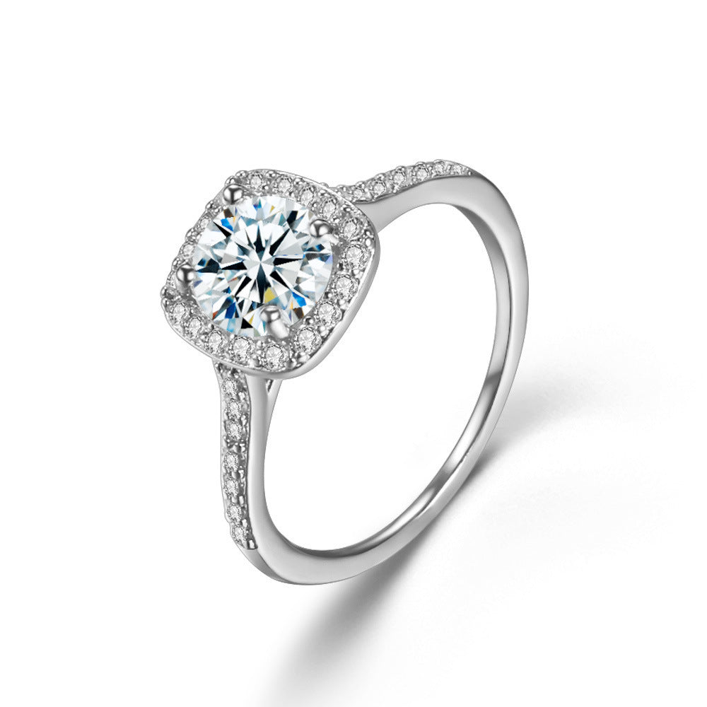 Sparkling Heart Ring Set