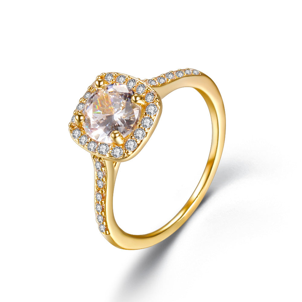 Sparkling Heart Ring Set