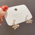 Pearl Flower Ear Jacket Earrings