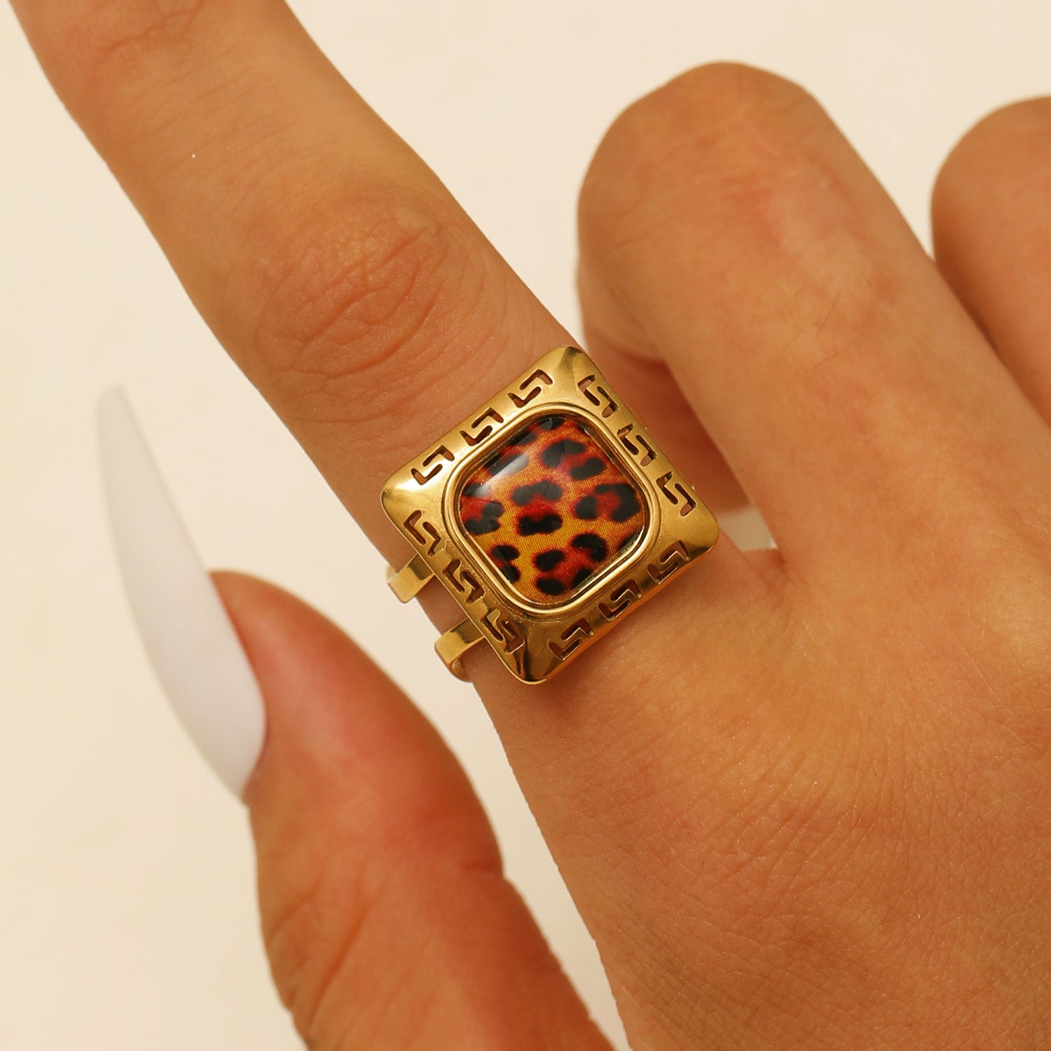 Vintage Boho Adjustable Open Ring