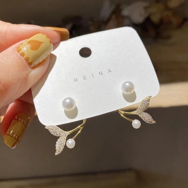 Pearl Flower Ear Jacket Earrings