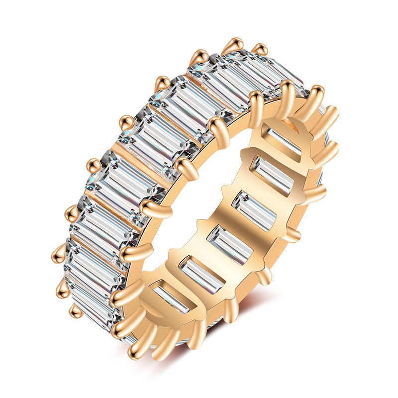 Sparkling Eternity Band Ring